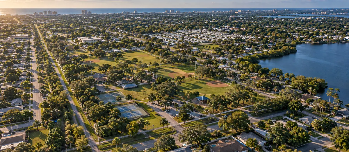 Aerial view of Largo, FL