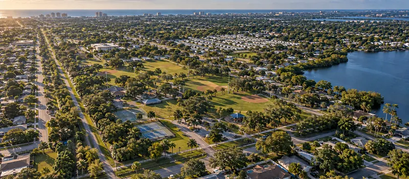 Aerial view of Largo, FL