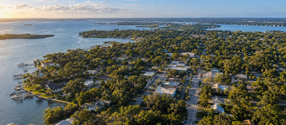 Aerial view of Palm Harbor, FL
